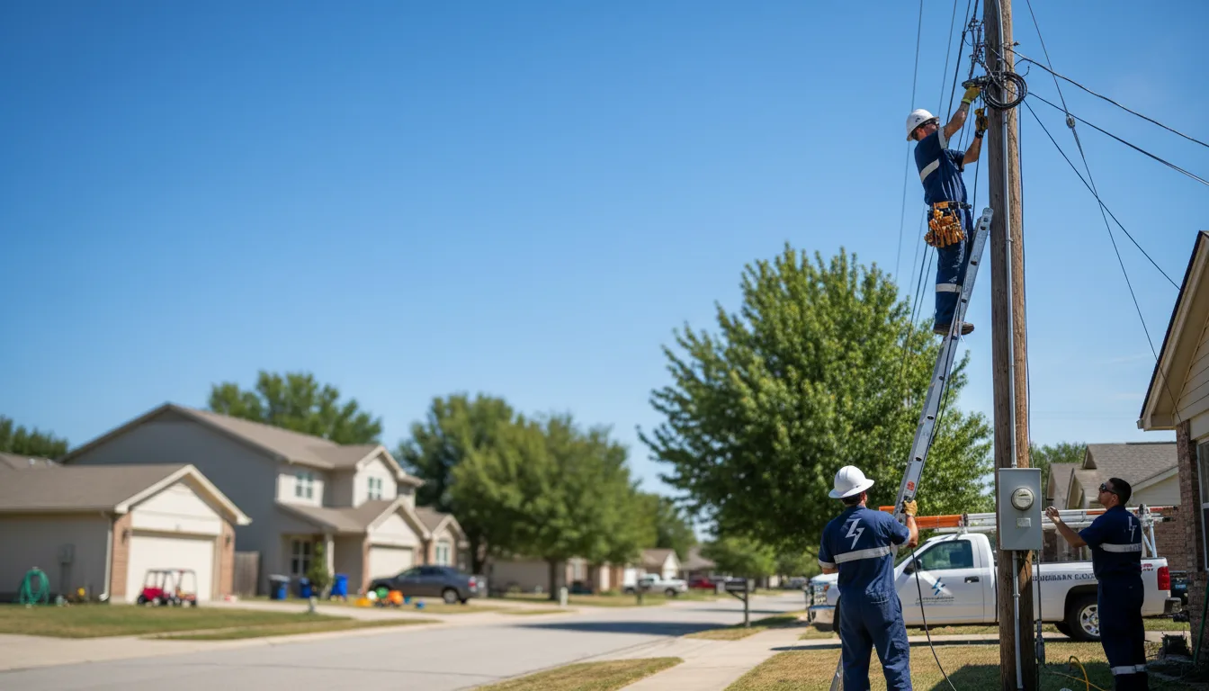 Residential electrician providing installation services in Joaquin, TX